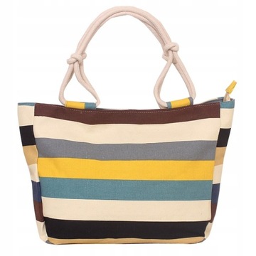 TOREBKA DAMSKA WOREK SHOPPER TORBA KWIATY BAGGAGE