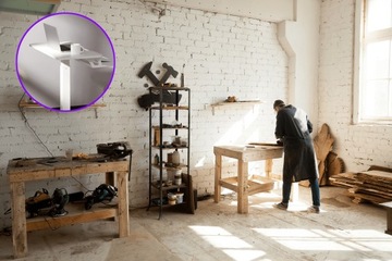 Мобильный стол на колесах Buddy 03 Белый, регулируемый по высоте, удобный.