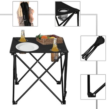 ТУРИСТИЧЕСКИЙ РЫБАЛОЧНЫЙ СТОЛ, СКЛАДНОЙ ДЛЯ БАЛКОНА, ПАЛАТКА ДЛЯ КЕМПИНГА + 2 СТУЛА