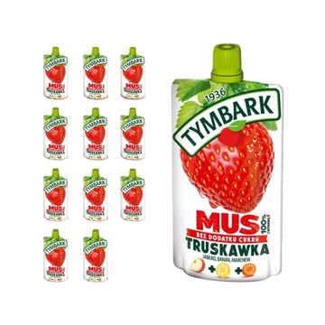 Tymbark MUS 100% КЛУБНИКА Яблоко 12 марта х 120г