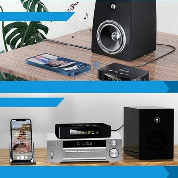 Адаптер NFC Bluetooth 5.0 ПРИЕМНИК СВЕТОДИОДНЫЙ ПЕРЕДАЧА 3 в 1 FM/TX/RX