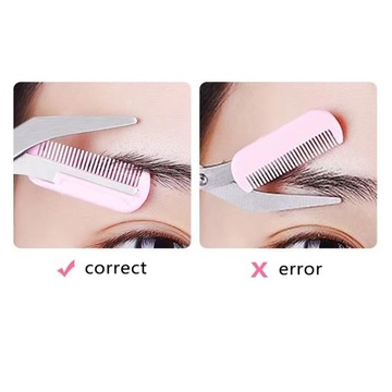 НОЖНИЦЫ ДЛЯ СТИЛЬКИ БРОВЕЙ С ГРЕБЕНЬЮ