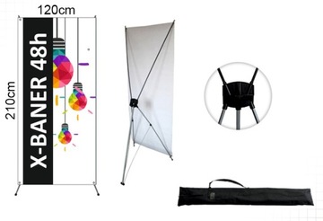 X-BANER 120x210 Стандартный БАННЕР + РАМА + СУМКА