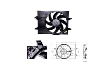 ВЕНТИЛЯТОР РАДИАТОРА (С КОРПУСОМ) FORD FIESTA V FUS