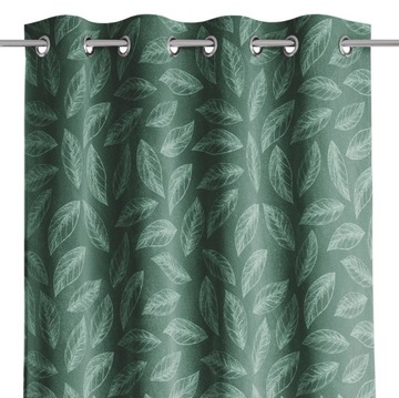 AmeliaHome Zasłona CALM 140x250 butelkowa zieleń