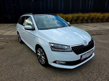 Skoda Fabia III Kombi Facelifting 1.0 TSI 95KM 2021 Skoda Fabia 1,0 panorama serwis ASO, bezwypadkowy, zdjęcie 7