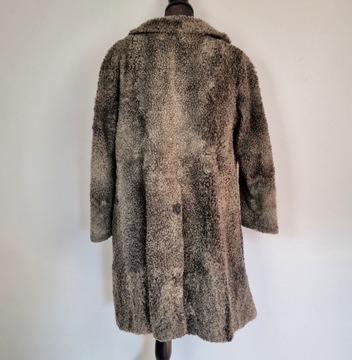 ВИНТАЖНЫЙ КАРАКУЛЯРНЫЙ МЕХ СЕРОГО ЦВЕТА