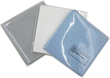 MIKROFIBRA SUEDE do powłok 10x10cm BIAŁA 10szt