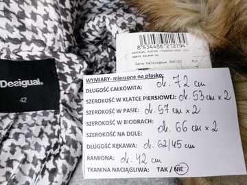 DESIGUAL płaszcz kurtka SELENA wełna 40/42