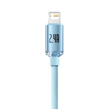 USB-КАБЕЛЬ BASEUS STRONG ДЛЯ LIGHTNING IPHONE IPAD ПЛЕТЕННЫЙ КАБЕЛЬ 2.4A 200см