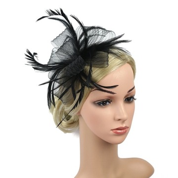 Женская сетчатая шляпа Fascinator, шапка с полосой для чаепития
