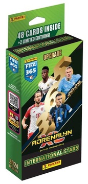 INTERNATIONAL STARS UPGRADE PANINI FIFA 365 2024 BOOSTER SET 48 KART + 2 LE