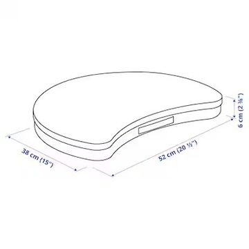ПОДСТАВКА/ПОДУШКА ДЛЯ НОУТБУКА, ТКАНЬ OJULF, IKEA
