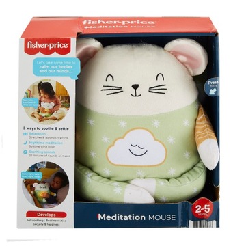 Przytulna mysz Fisher Price do medytacji + światło i dźwięk