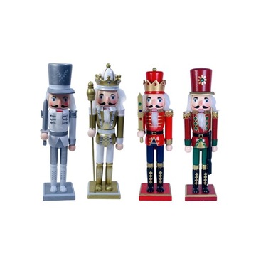 4Pcs 30cm Nutcracker Soldier Figurine Style F