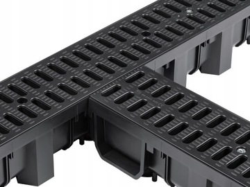 ЛИНЕЙНЫЙ ДРЕНАЖ H105 Решетка ПП КОМПЛЕКТ 6м AQUER