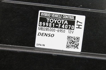 89981-F4070 JINÉ MODUL 1.8 HYBRID ZYX10 90 2021 TOYOTA C-HR (_X1_)