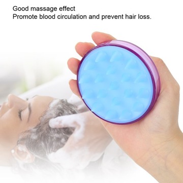 2шт круглая силиконовая массажная расческа