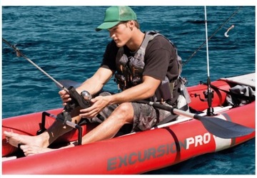 Каяк для 2 человек Весла Excursion PRO, насос 68309 Intex