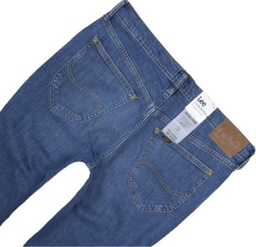 LEE DAREN ZIP FLY spodnie jeansowe DARK FREEPORT regular straight W33 L36