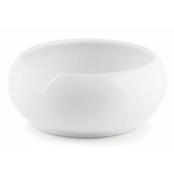 Biała misa do kompozycji roślinnych okrągła 19 cm