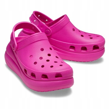 crocs damskie chodaki na platformie classic crush lekkie wysokie 41-42 W10