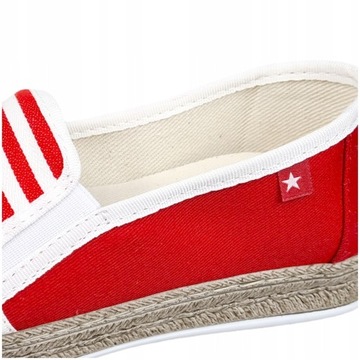 Espadryle damskie Big Star czerwone HH276003 36