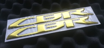 Эмблема CBR Honda Logo GOLD 3D пара + Gratis