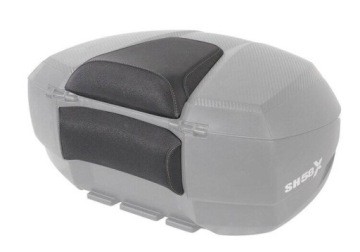 Центральная мотоциклетная коробка Shad Sh58x Carbon + выделенная спинка