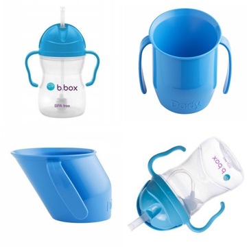 Zestaw Nauki Picia BIDON B.Box + KUBEK Doidy Cup
