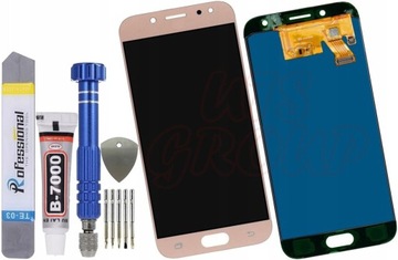 Złoty Wyświetlacz Dotyk LCD Samsung J5 J530 J530F