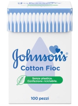 Johnson’s Baby Палички Гігієнічні 100 шт. – Оригінальні Cotton Fioc | 100
