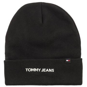 Czapka Zimowa Tommy Hilfiger Logo Beanie Czarna