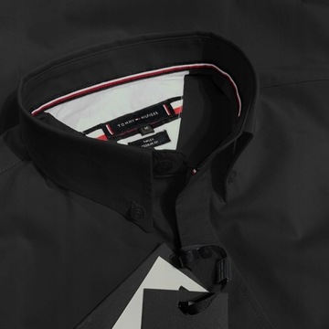 Tommy Hilfiger koszula męska CORE FLEX POPLIN długi rękaw czarna L