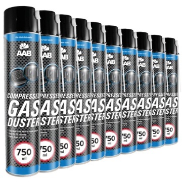 10x Aabcooling Stlačený Vzduch 750 ml 20x Trubička