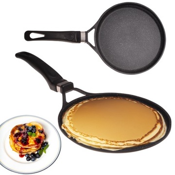 PATELNIA DO NALEŚNIKÓW PANCAKES SOLIDNA GRUBA INDUKCJA KAMILLE