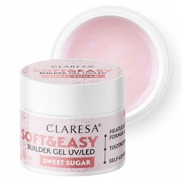 CLARESA Żel budujący do paznokci Soft&Easy SWEET SUGAR 90g