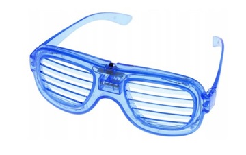 Светящиеся светодиодные очки ЖАЛЮЗИ для вечеринки ЦВЕТА Фотобудка Карнавал