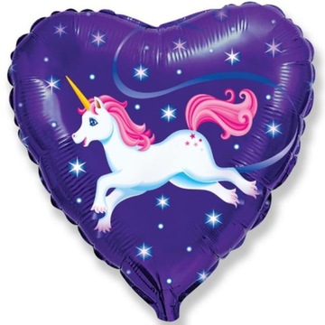 Balon foliowy 45cm - Jednorożec latający
