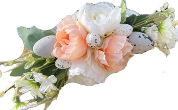 Корзина Пасхальная плетеная корзина для Свенконки с цветочным декором