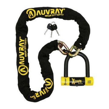 AUVRAY zestaw łańcuch 100cm z kłódką XTREM MEDIUM