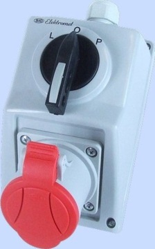 ZESTAW instalacyjny 32A 5P 3P+N+Z lewo prawo
