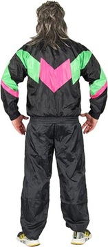 ЧЕРНЫЙ СПОРТИВНЫЙ КОСТЮМ ДЛЯ ДИСКО-ВЕЧЕРИНКИ 80-Х