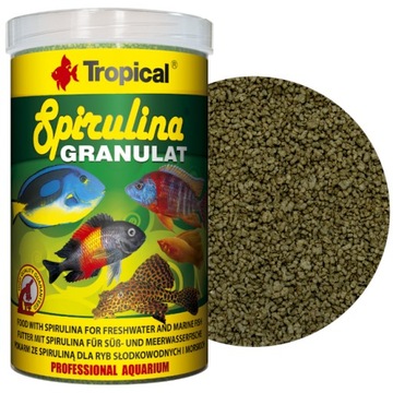 TROPICAL SPIRULINA GRANULAT 1000ml pokarm dla ryb