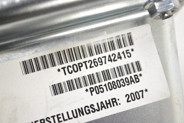 DODGE NITRO DESKA ROZDĚLOVAČE SPOLUJEZDCE SRS TAŠKA 34036070A 2.8 CRD 2009 RHD