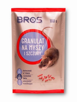 BROS Trucizna, Granulat na myszy i szczury 100 g