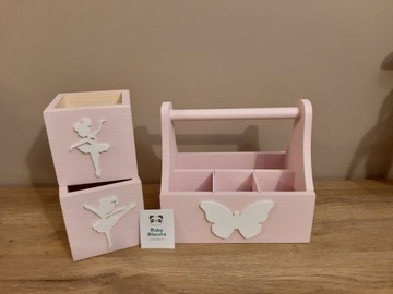 Organizer pudełko przybornik na kredki na biurko