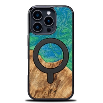 Pouzdro Bewood Unikátní pro iPhone 16 Pro Neonové Tokio s MagSafe