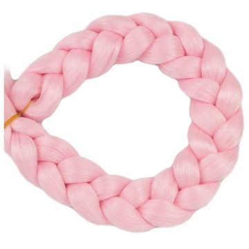 Włosy SYNTETYCZNE do warkoczyków KOLOROWE warkoczyki DOCZEPIANE ŚWIECĄCE