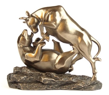 ФИГУРА БЫКА И МЕДВЕДЯ ПАЛА СИМВОЛ В ПОДАРОК